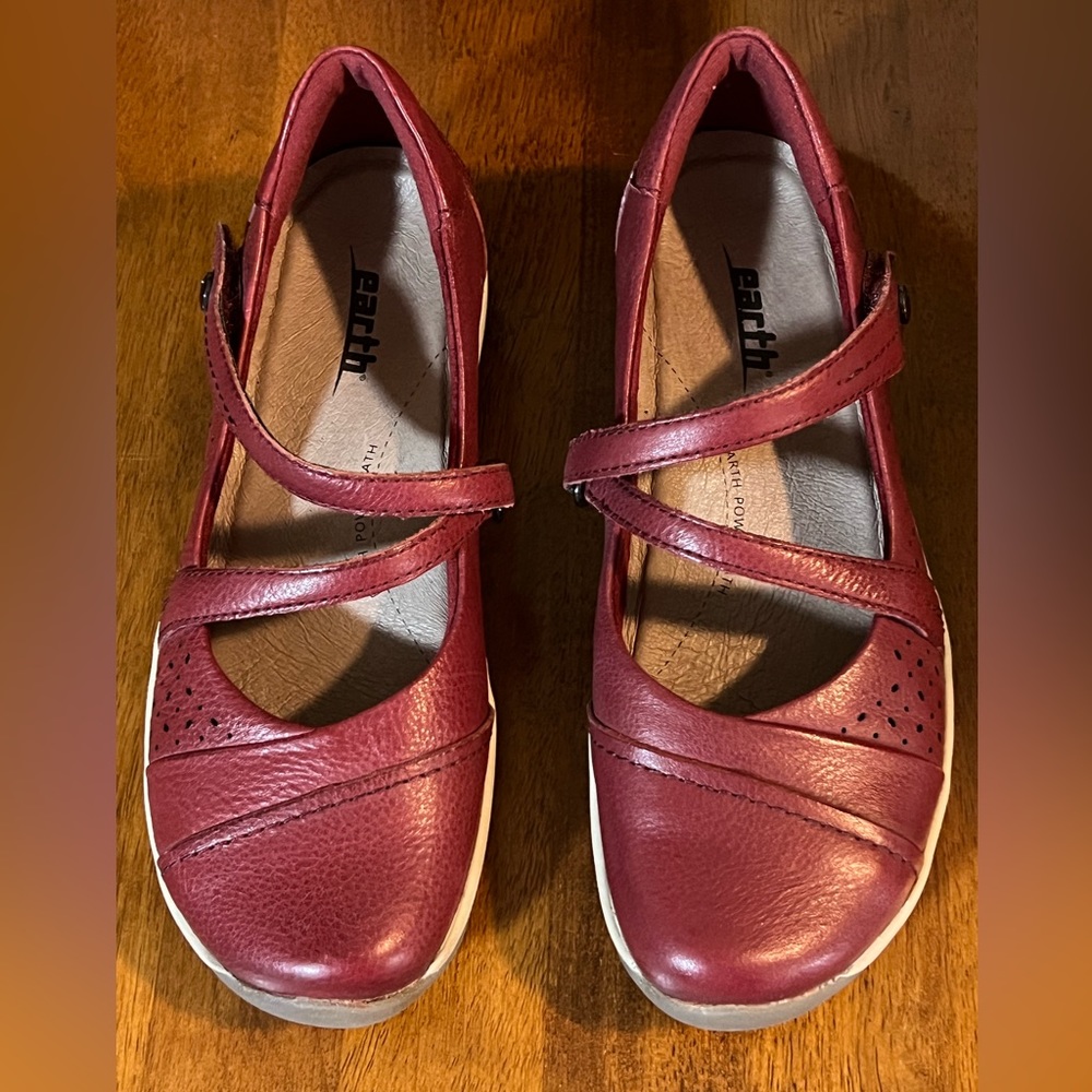 Earth Origins Shoes.  Women Size 6.  Red leather.